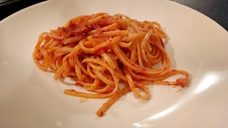 pasta met nduja