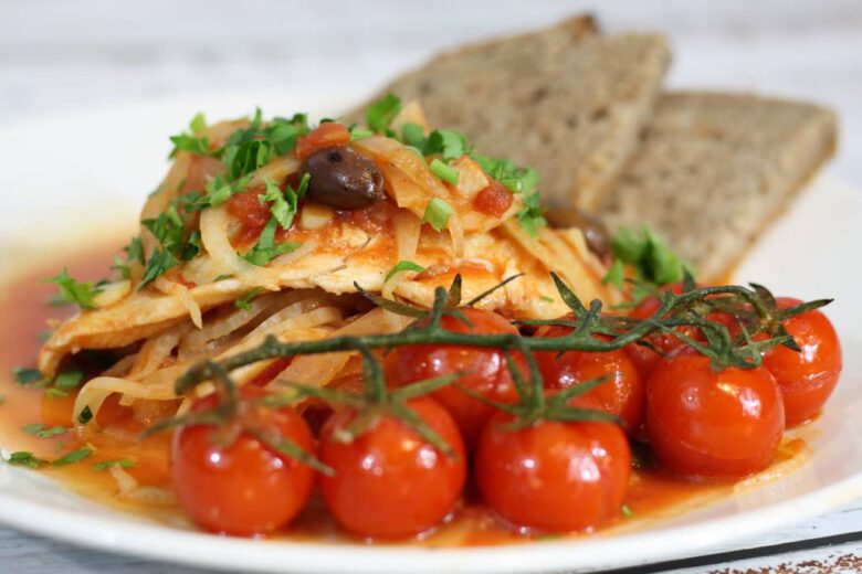 Acqua pazza met venkel vis en tomaten