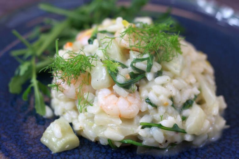 Risotto met garnalen